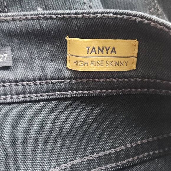 Level 99 Charcoal Gray Tanya High-Rise Skinny Jeans Size 27 Gray Jeggings - Picture 7 of 8